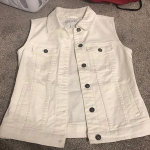 White Jean vest!!!